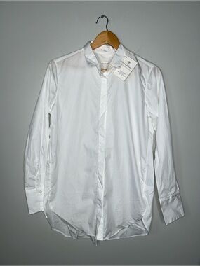 Robert Friedman Men's Dress Shirt Smsll White Button-Down NWT !